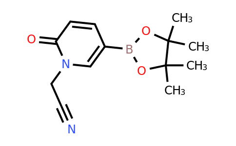 CAS 1083168-90-4 | 2-[2-oxo-5-(tetramethyl-1,3,2-dioxaborolan-2-yl)-1,2-dihydropyridin-1-yl]acetonitrile