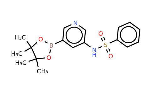 CAS 1083326-28-6 | N-(5-(4,4,5,5-tetramethyl-1,3,2-dioxaborolan-2-YL)pyridin-3-YL)benzenesulfonamide