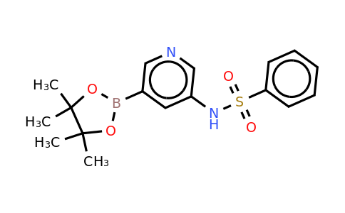 N-(5-(4,4,5,5-tetramethyl-1,3,2-dioxaborolan-2-YL)pyridin-3-YL)benzenesulfonamide