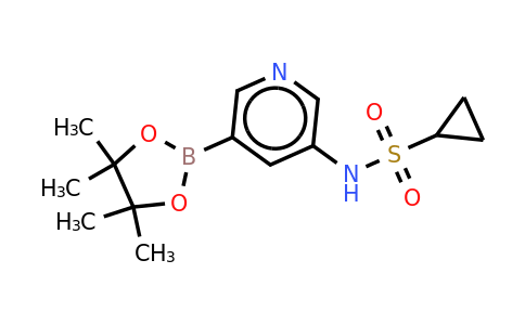 N-(5-(4,4,5,5-tetramethyl-1,3,2-dioxaborolan-2-YL)pyridin-3-YL)cyclopropanesulfonamide