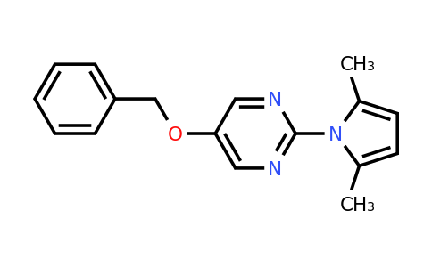 CAS 1083329-35-4 | 5-(Benzyloxy)-2-(2,5-dimethyl-1H-pyrrol-1-yl)pyrimidine