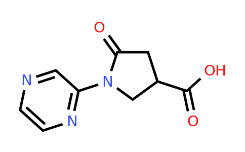 CAS 1086380-60-0 | 5-oxo-1-(pyrazin-2-yl)pyrrolidine-3-carboxylic acid