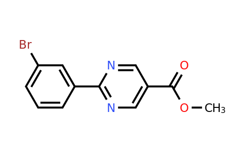 CAS 1086393-68-1 | Methyl 2-(3-bromophenyl)pyrimidine-5-carboxylate
