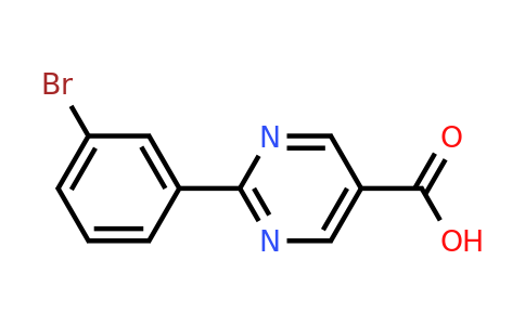 CAS 1086393-70-5 | 2-(3-Bromophenyl)pyrimidine-5-carboxylic acid
