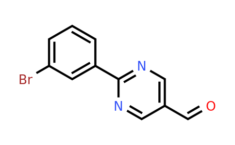 CAS 1086393-72-7 | 2-(3-Bromophenyl)pyrimidine-5-carbaldehyde