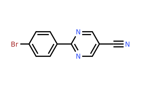 CAS 1086393-78-3 | 2-(4-Bromophenyl)pyrimidine-5-carbonitrile
