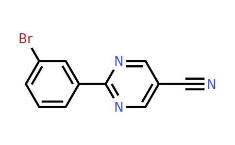 CAS 1086393-80-7 | 2-(3-Bromophenyl)pyrimidine-5-carbonitrile