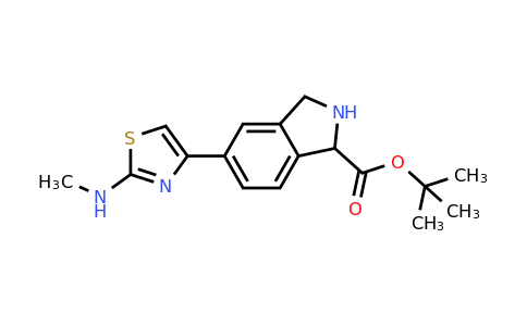 CAS 1086398-08-4 | tert-Butyl 5-(2-(methylamino)thiazol-4-yl)isoindoline-1-carboxylate