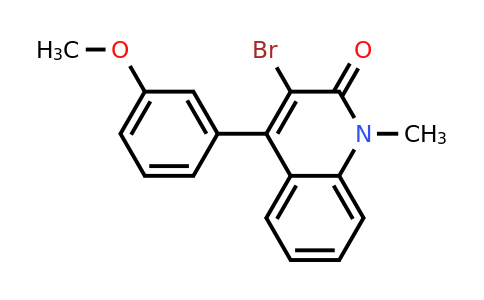 CAS 1086398-26-6 | 3-Bromo-4-(3-methoxyphenyl)-1-methylquinolin-2(1H)-one