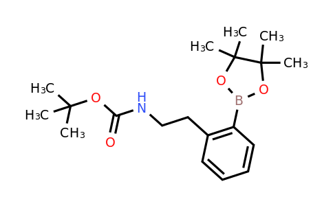 CAS 1086600-36-3 | tert-Butyl 2-(4,4,5,5-tetramethyl-1,3,2-dioxaborolan-2-yl)phenethylcarbamate