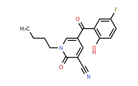 CAS 1087634-93-2 | 1-Butyl-5-(5-fluoro-2-hydroxybenzoyl)-2-oxo-1,2-dihydropyridine-3-carbonitrile
