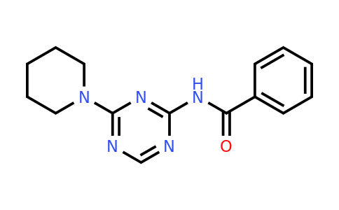 N-(4-(Piperidin-1-yl)-1,3,5-triazin-2-yl)benzamide
