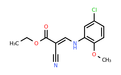 CAS 1087767-05-2 | Ethyl 3-[(5-chloro-2-methoxyphenyl)amino]-2-cyanoprop-2-enoate