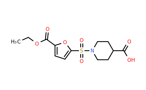 CAS 1087784-28-8 | 1-{[5-(ethoxycarbonyl)furan-2-yl]sulfonyl}piperidine-4-carboxylic acid
