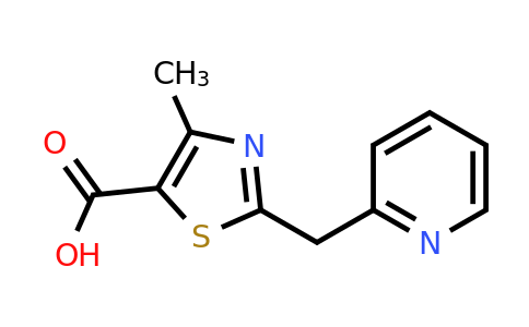 CAS 1087784-51-7 | 4-Methyl-2-(pyridin-2-ylmethyl)-1,3-thiazole-5-carboxylic acid