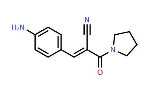 CAS 1087784-60-8 | 3-(4-Aminophenyl)-2-(pyrrolidine-1-carbonyl)prop-2-enenitrile
