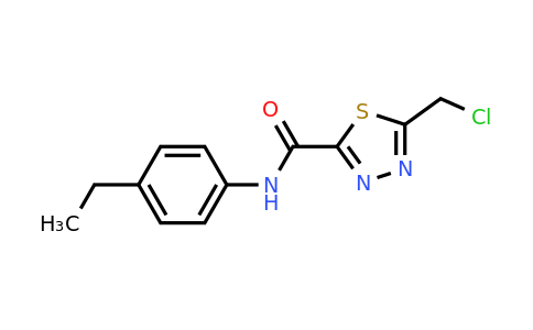 CAS 1087792-49-1 | 5-(Chloromethyl)-N-(4-ethylphenyl)-1,3,4-thiadiazole-2-carboxamide