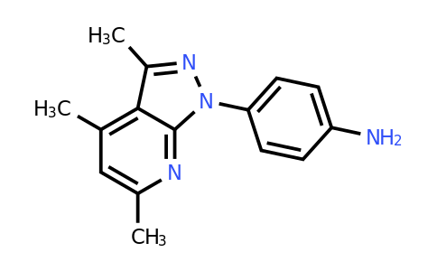 CAS 1087792-59-3 | 4-{3,4,6-trimethyl-1H-pyrazolo[3,4-b]pyridin-1-yl}aniline