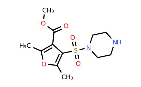 CAS 1087792-63-9 | Methyl 2,5-dimethyl-4-(piperazine-1-sulfonyl)furan-3-carboxylate