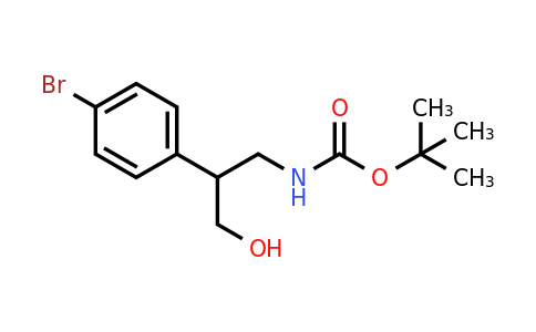 CAS 1089131-54-3 | tert-Butyl (2-(4-bromophenyl)-3-hydroxypropyl)carbamate