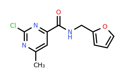 CAS 1089334-43-9 | 2-Chloro-N-(furan-2-ylmethyl)-6-methylpyrimidine-4-carboxamide