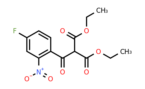 CAS 108934-18-5 | 1,3-diethyl 2-(4-fluoro-2-nitrobenzoyl)propanedioate