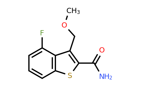 CAS 1089555-96-3 | 4-fluoro-3-(methoxymethyl)-1-benzothiophene-2-carboxamide