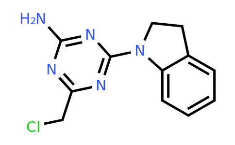 CAS 109018-78-2 | 4-(Chloromethyl)-6-(indolin-1-yl)-1,3,5-triazin-2-amine