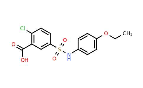 CAS 109029-88-1 | 2-chloro-5-[(4-ethoxyphenyl)sulfamoyl]benzoic acid