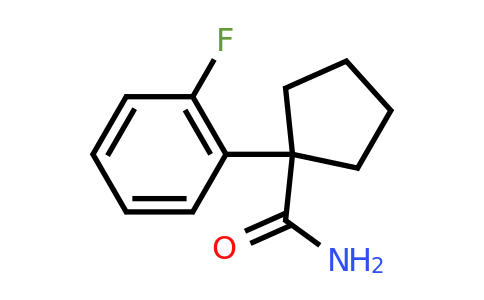 CAS 1090385-94-6 | 1-(2-Fluorophenyl)cyclopentane-1-carboxamide