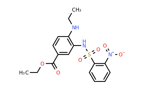 CAS 1090854-19-5 | ethyl 4-(ethylamino)-3-(2-nitrobenzenesulfonamido)benzoate