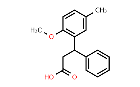 CAS 109089-77-2 | 3-(2-Methoxy-5-methylphenyl)-3-phenylpropanoic acid