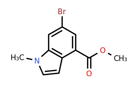 CAS 1090903-89-1 | methyl 6-bromo-1-methyl-indole-4-carboxylate