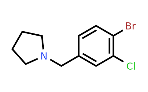 CAS 1092069-95-8 | 1-[(4-Bromo-3-chlorophenyl)methyl]-pyrrolidine