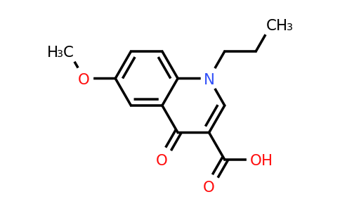 6-Methoxy-4-oxo-1-propyl-1,4-dihydroquinoline-3-carboxylic acid
