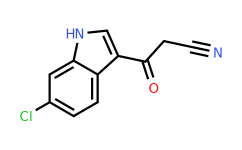 CAS 1092299-42-7 | 3-(6-Chloro-1H-indol-3-yl)-3-oxopropanenitrile