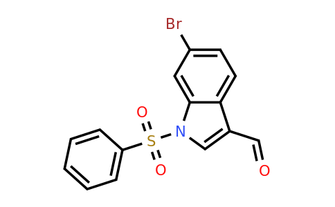 CAS 1092460-47-3 | 6-Bromo-1-(phenylsulfonyl)-1H-indole-3-carbaldehyde