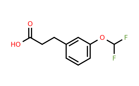 CAS 1092460-66-6 | 3-(3-(Difluoromethoxy)phenyl)propanoic acid