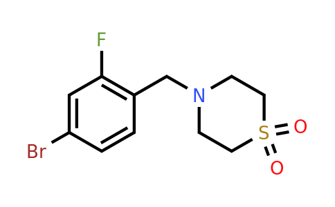 CAS 1092563-28-4 | 4-[(4-bromo-2-fluorophenyl)methyl]-1λ⁶-thiomorpholine-1,1-dione