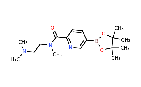 CAS 1092563-60-4 | N-(2-(Dimethylamino)ethyl)-N-methyl-5-(4,4,5,5-tetramethyl-1,3,2-dioxaborolan-2-yl)picolinamide