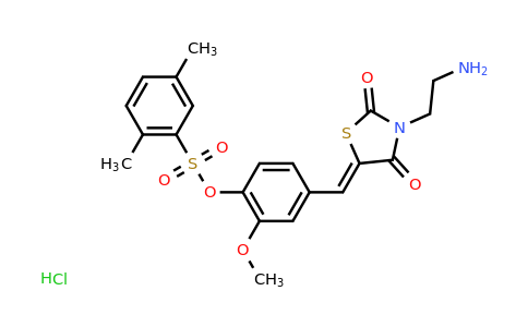 CAS 1092706-04-1 | 4-{[3-(2-aminoethyl)-2,4-dioxo-1,3-thiazolidin-5-ylidene]methyl}-2-methoxyphenyl 2,5-dimethylbenzene-1-sulfonate hydrochloride