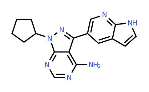 CAS 1092788-83-4 | 1h-pyrazolo[3,4-d]pyrimidin-4-amine, 1-cyclopentyl-3-(1h-pyrrolo[2,3-b]pyridin-5-yl)-