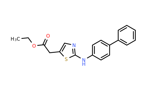 CAS 1092959-61-9 | Ethyl 2-(2-([1,1'-biphenyl]-4-ylamino)thiazol-5-yl)acetate