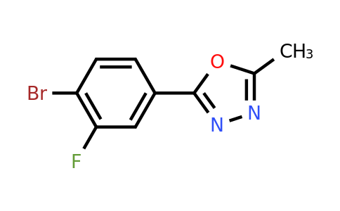 CAS 1093064-67-5 | 2-(4-bromo-3-fluorophenyl)-5-methyl-1,3,4-oxadiazole