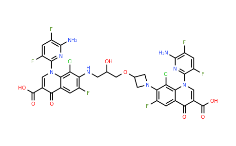 CAS 1093185-35-3 | 3-quinolinecarboxylic acid, 1-(6-amino-3,5-difluoro-2-pyridinyl)-7-[3-[3-[[1-(6-amino-3,5-difluoro-2-pyridinyl)-3-carboxy-8-chloro-6-fluoro-1,4-dihydro-4-oxo-7-quinolinyl]amino]-2-hydroxypropoxy]-1-azetidinyl]-8-chloro-6-fluoro-1,4-dihydro-4-oxo-