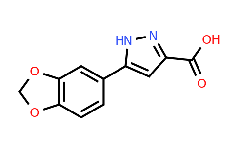 CAS 1093642-04-6 | 5-(2H-1,3-Benzodioxol-5-yl)-1H-pyrazole-3-carboxylic acid
