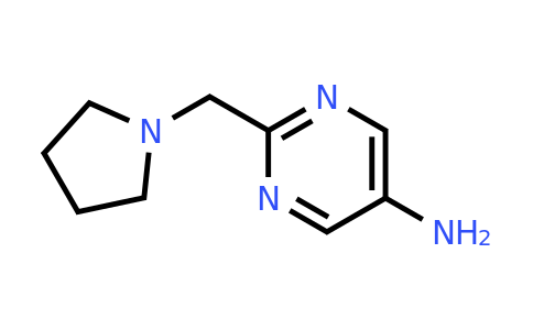 CAS 1094073-53-6 | 2-(Pyrrolidin-1-ylmethyl)pyrimidin-5-amine
