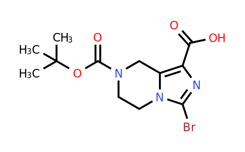 CAS 1094091-46-9 | 3-bromo-7-[(tert-butoxy)carbonyl]-5H,6H,7H,8H-imidazo[1,5-a]pyrazine-1-carboxylic acid