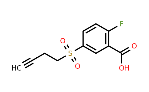 CAS 1094238-45-5 | 5-(but-3-yne-1-sulfonyl)-2-fluorobenzoic acid
