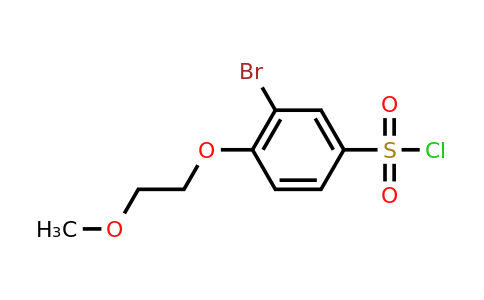 3-Bromo-4-(2-methoxyethoxy)benzene-1-sulfonyl chloride